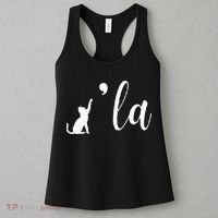 Retro Cat Comma La Kamala Harris For President 2024 Election Women's Tank Top thumb 3