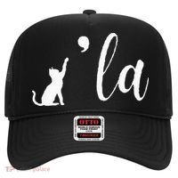 Retro Cat Comma La Kamala Harris For President 2024 Election Hat thumb 0