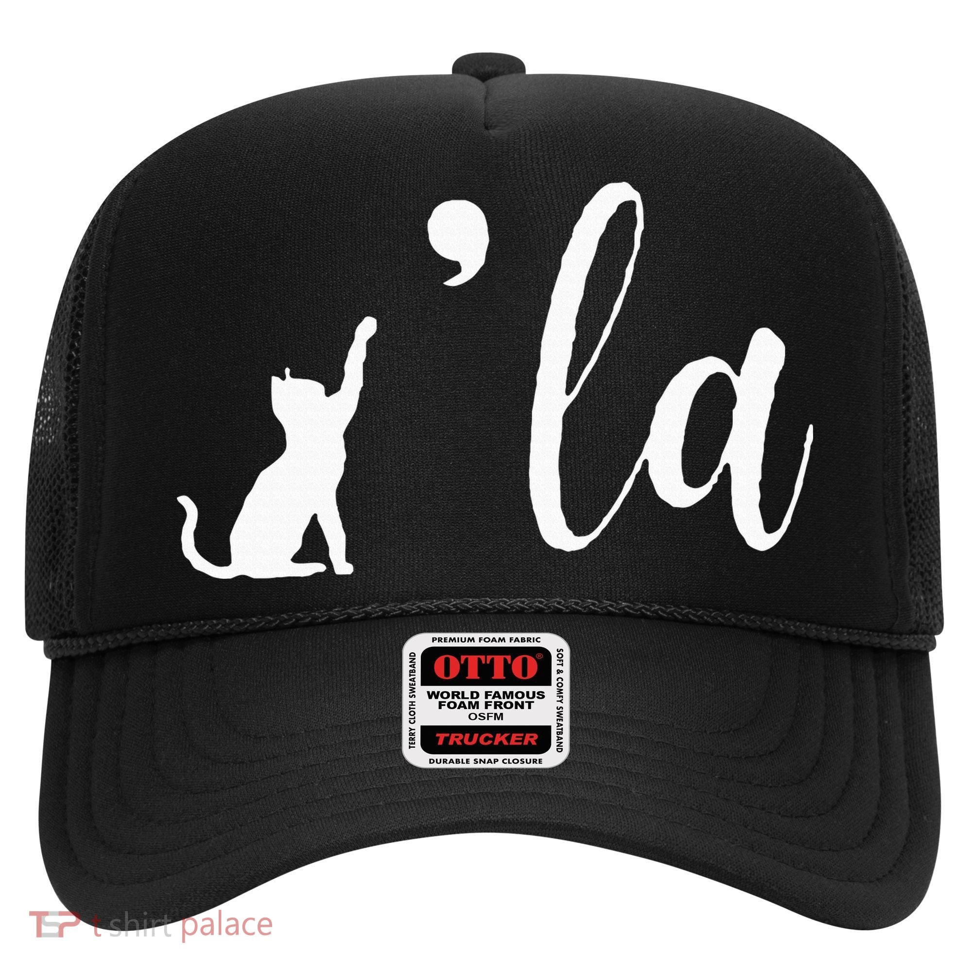 Retro Cat Comma La Kamala Harris For President 2024 Election Hat