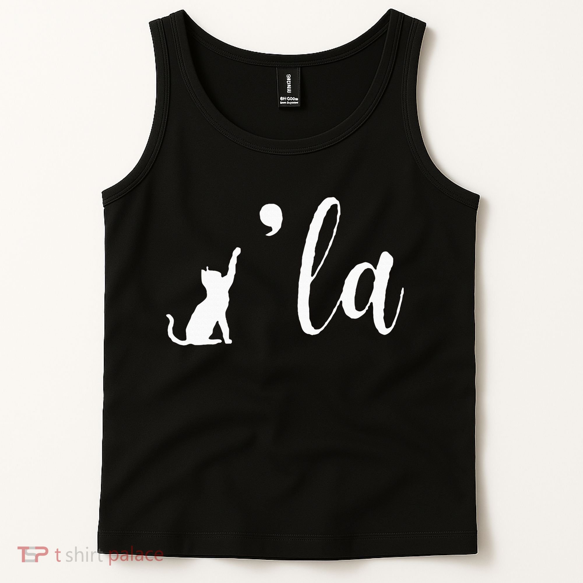 Retro Cat Comma La Kamala Harris For President 2024 Election Tank Top