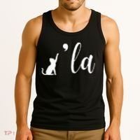 Retro Cat Comma La Kamala Harris For President 2024 Election Tank Top thumb 3