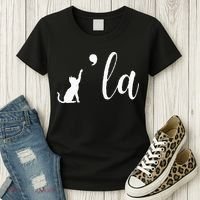 Retro Cat Comma La Kamala Harris For President 2024 Election Women's T-Shirt thumb 3