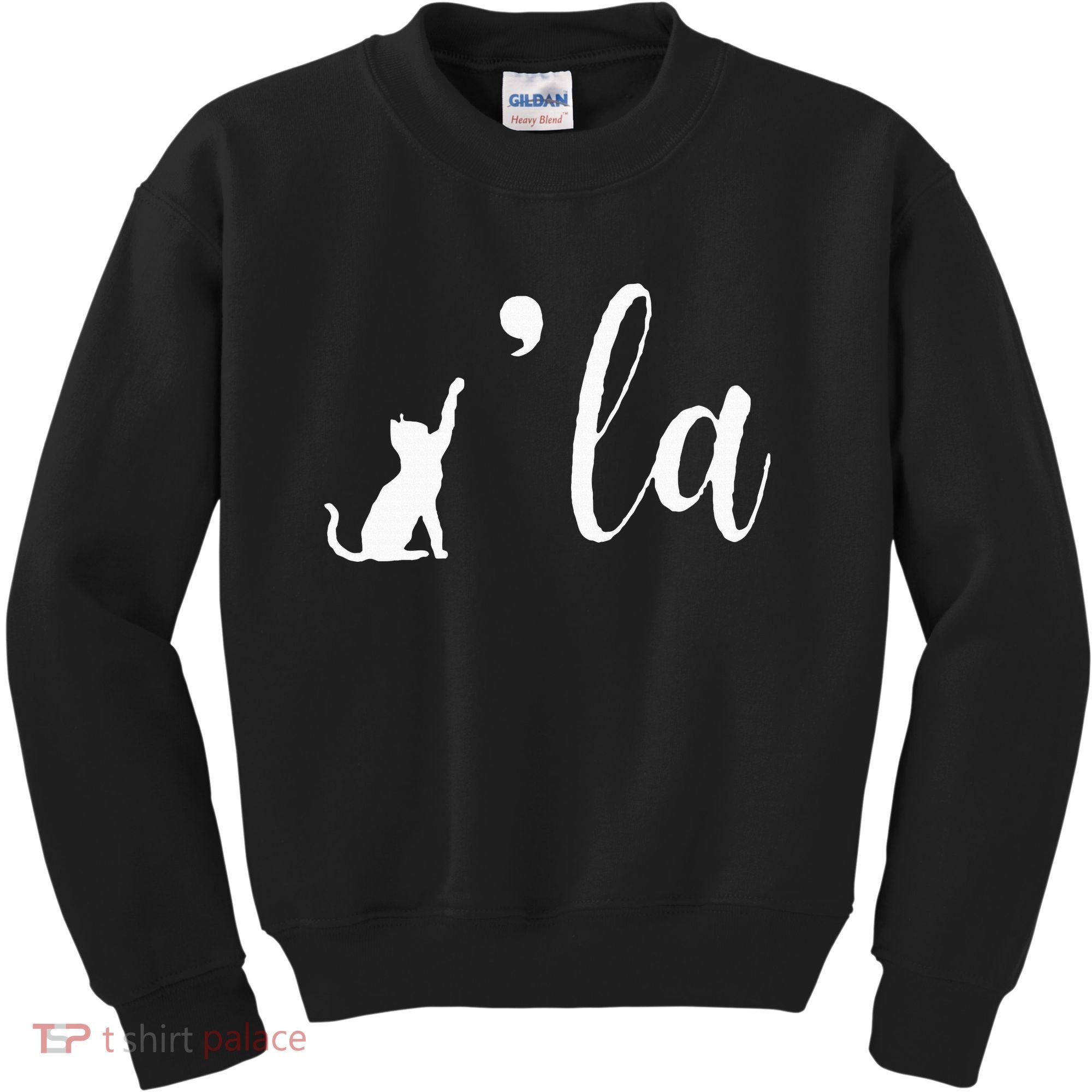 Retro Cat Comma La Kamala Harris For President 2024 Election Kids Sweatshirt