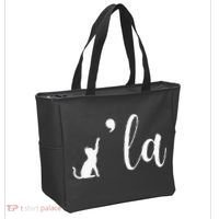Retro Cat Comma La Kamala Harris For President 2024 Election Tote Bag thumb 2