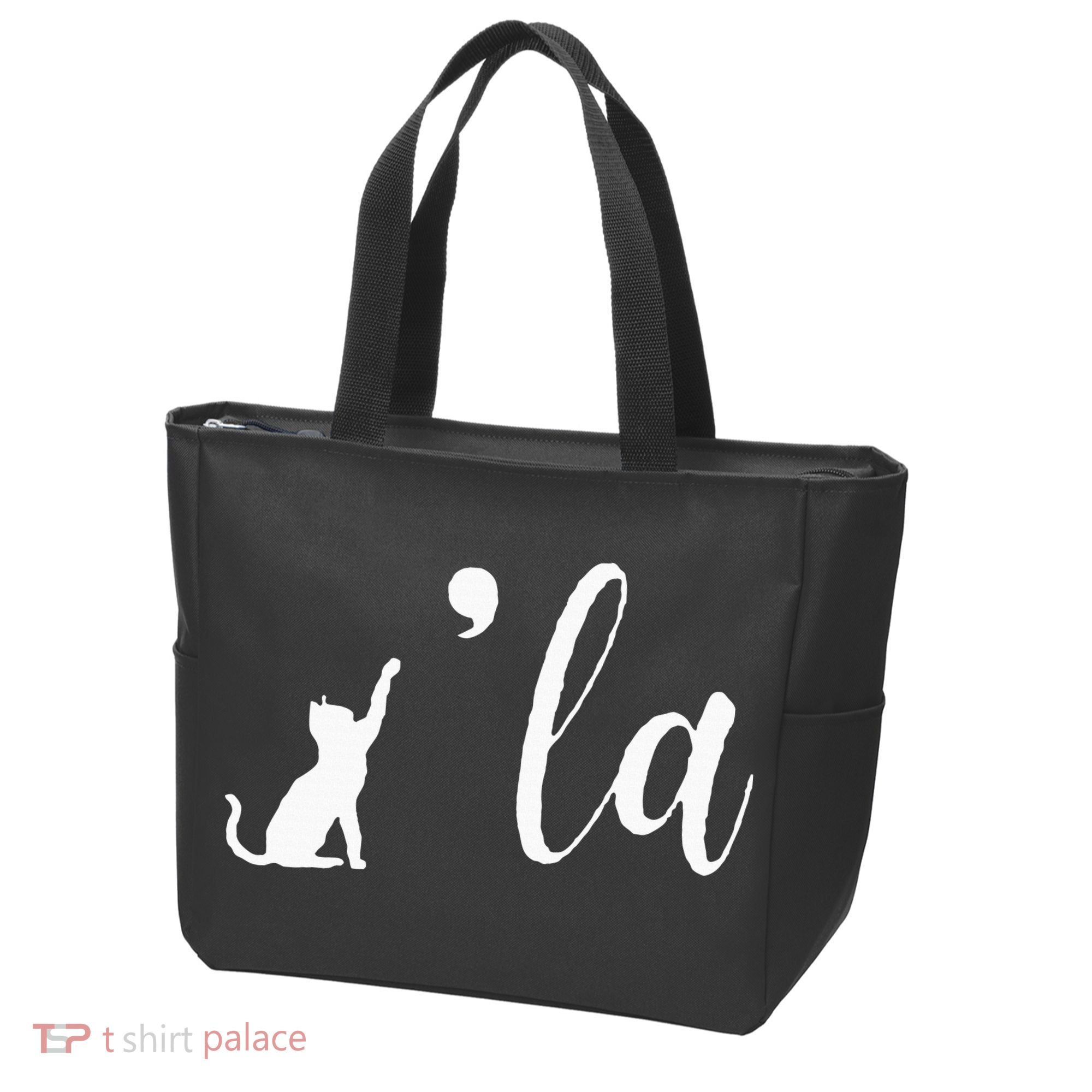 Retro Cat Comma La Kamala Harris For President 2024 Election Tote Bag