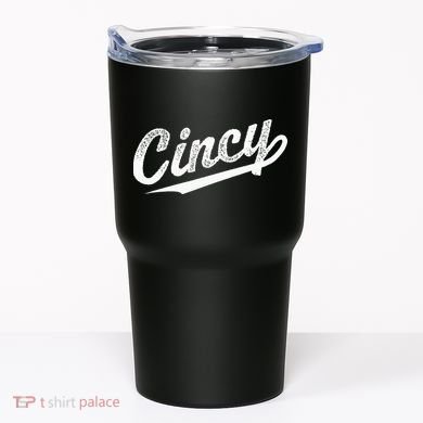 Retro Cincy Cincinnati Ohio Vintage Cursive Script Throwback Tumbler