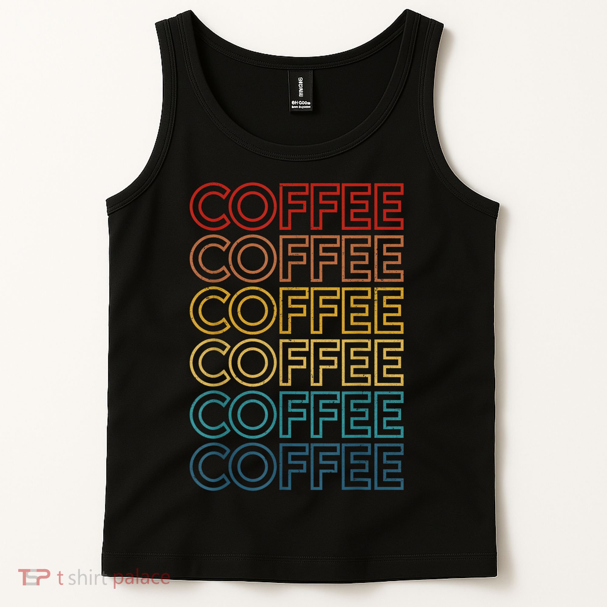 Retro Coffee Coffee Coffee Art Vintage Coffee Addicts Tank Top