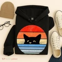 Retro Cat Cat Lover Cat Owner Cute Cat Hoodie thumb 4