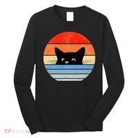 Retro Cat Cat Lover Cat Owner Cute Cat Long Sleeve Shirt thumb 0