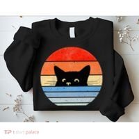 Retro Cat Cat Lover Cat Owner Cute Cat Sweatshirt thumb 2