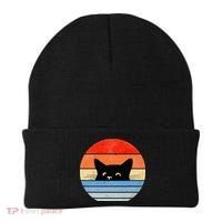 Retro Cat Cat Lover Cat Owner Cute Cat Beanie thumb 0