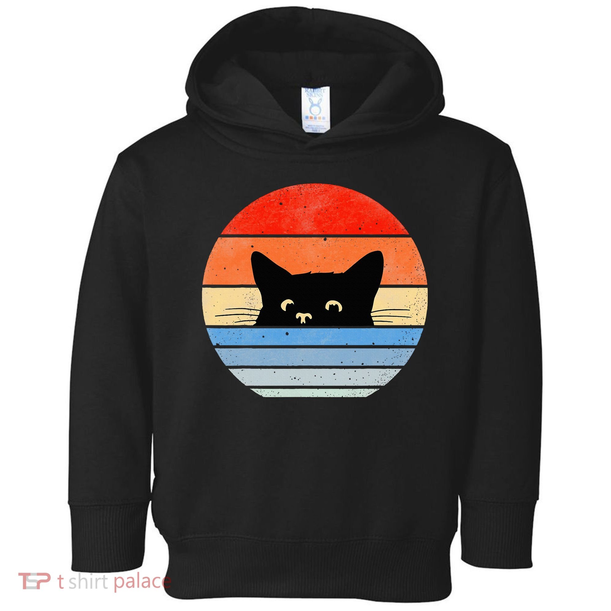 Retro Cat Cat Lover Cat Owner Cute Cat Toddler Hoodie