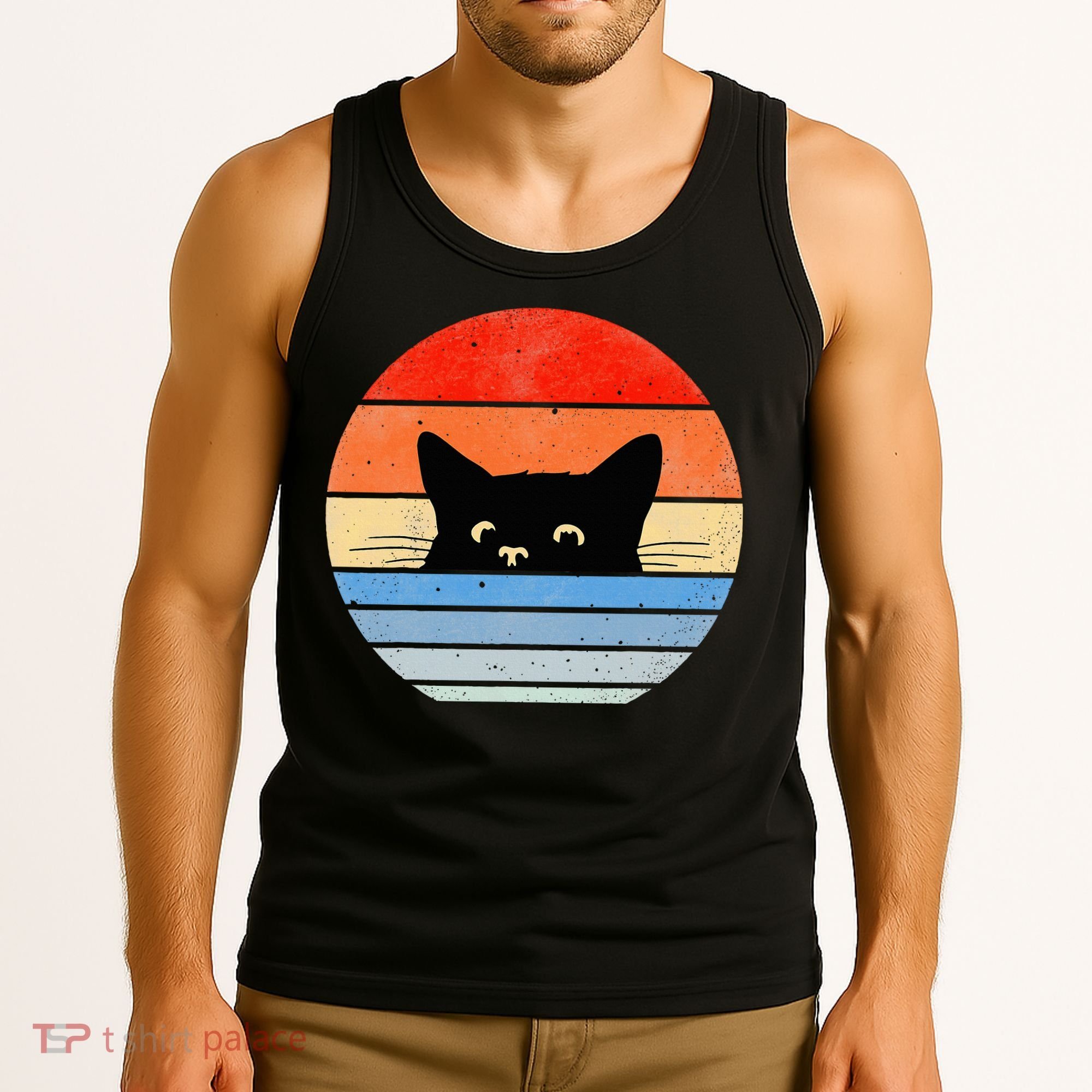 Retro Cat Cat Lover Cat Owner Cute Cat Tank Top