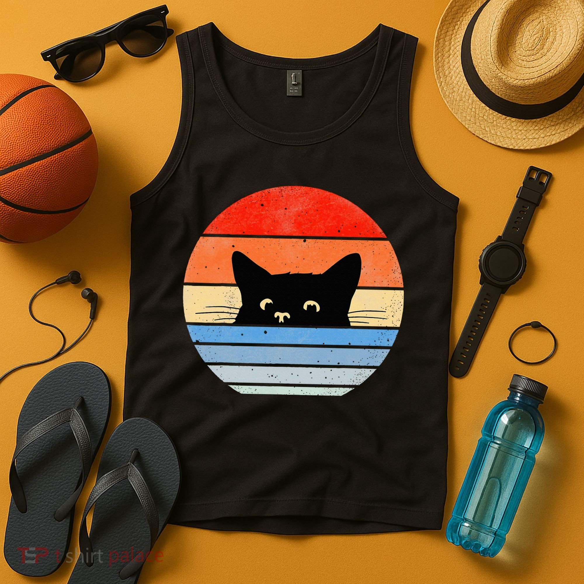 Retro Cat Cat Lover Cat Owner Cute Cat Tank Top