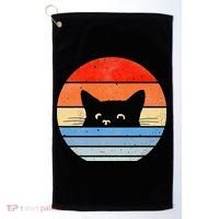 Retro Cat Cat Lover Cat Owner Cute Cat Golf Towel thumb 0