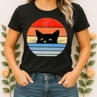 Retro Cat Cat Lover Cat Owner Cute Cat Women's T-Shirt thumb 2