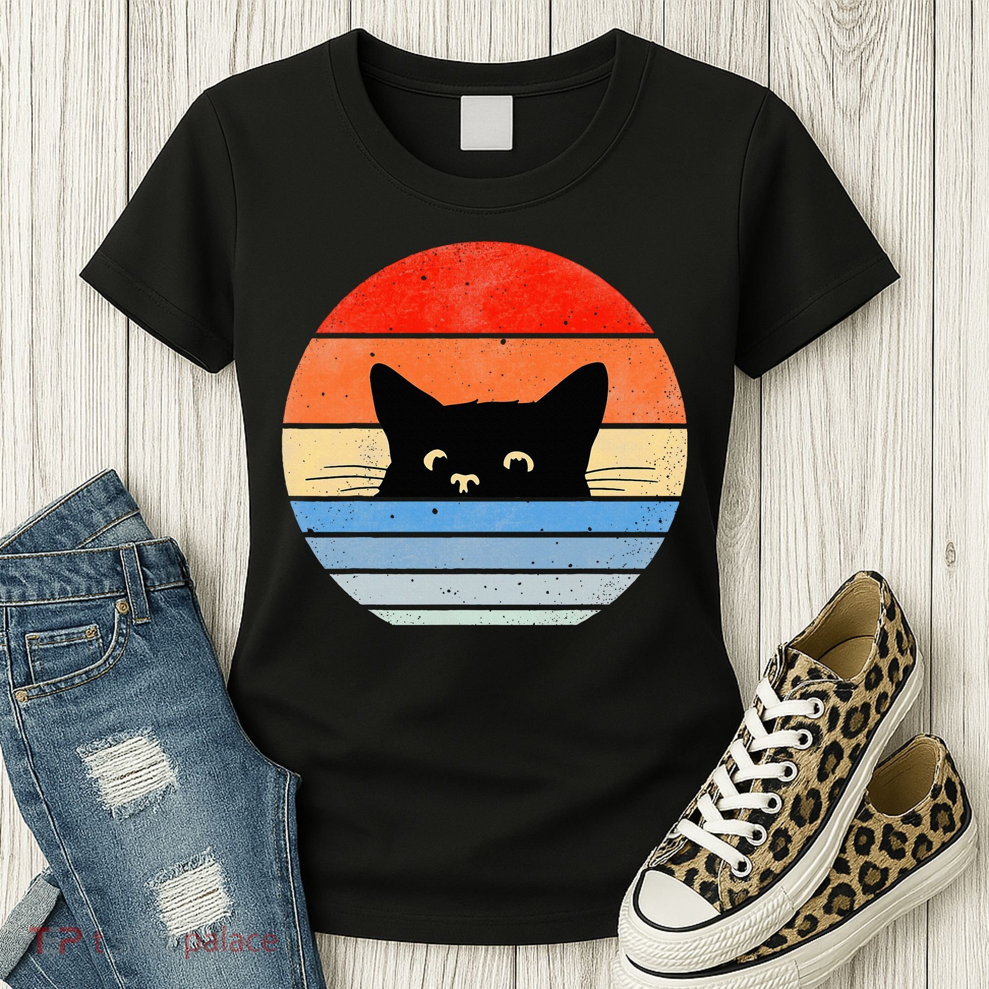 Retro Cat Cat Lover Cat Owner Cute Cat Women's T-Shirt