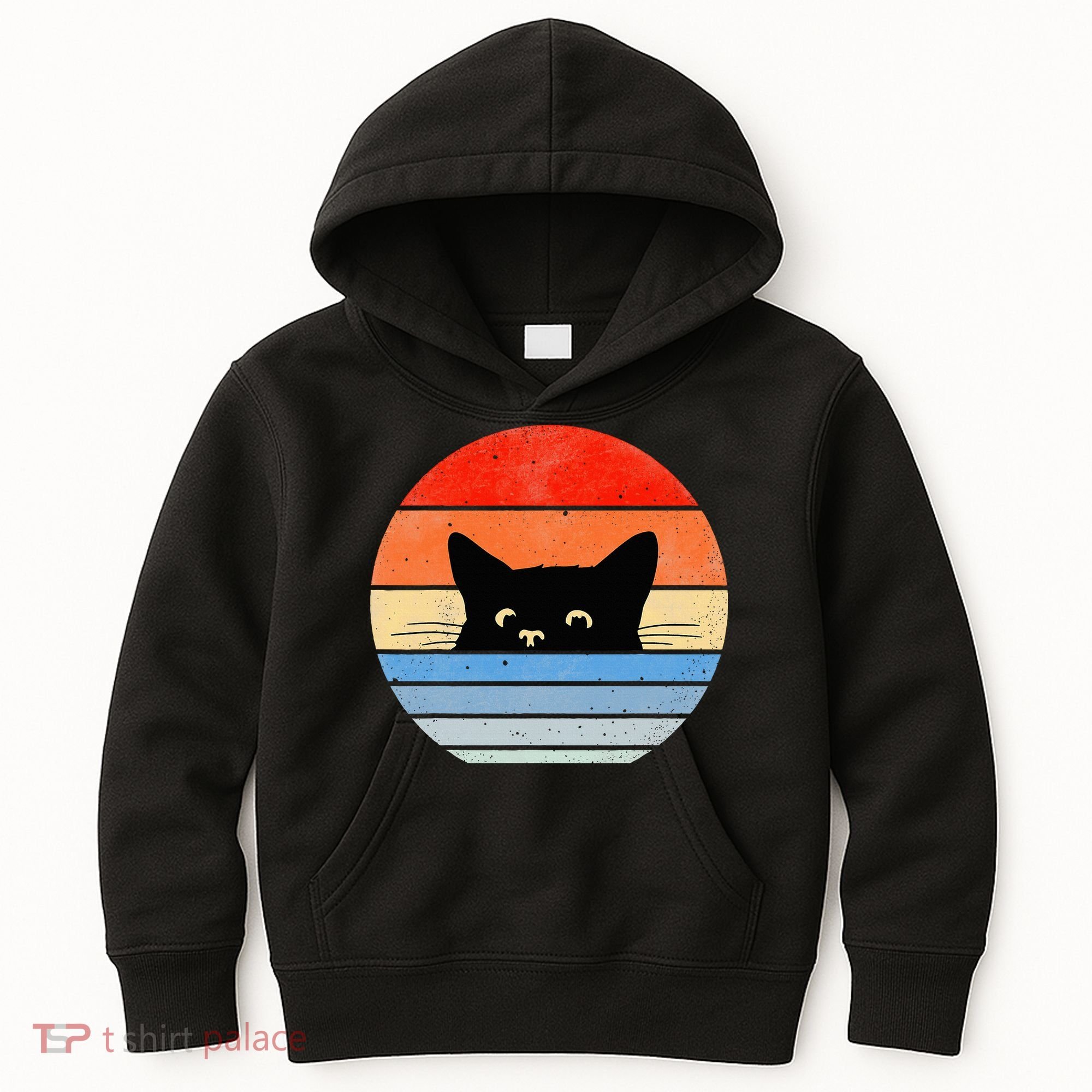 Retro Cat Cat Lover Cat Owner Cute Cat Kids Hoodie