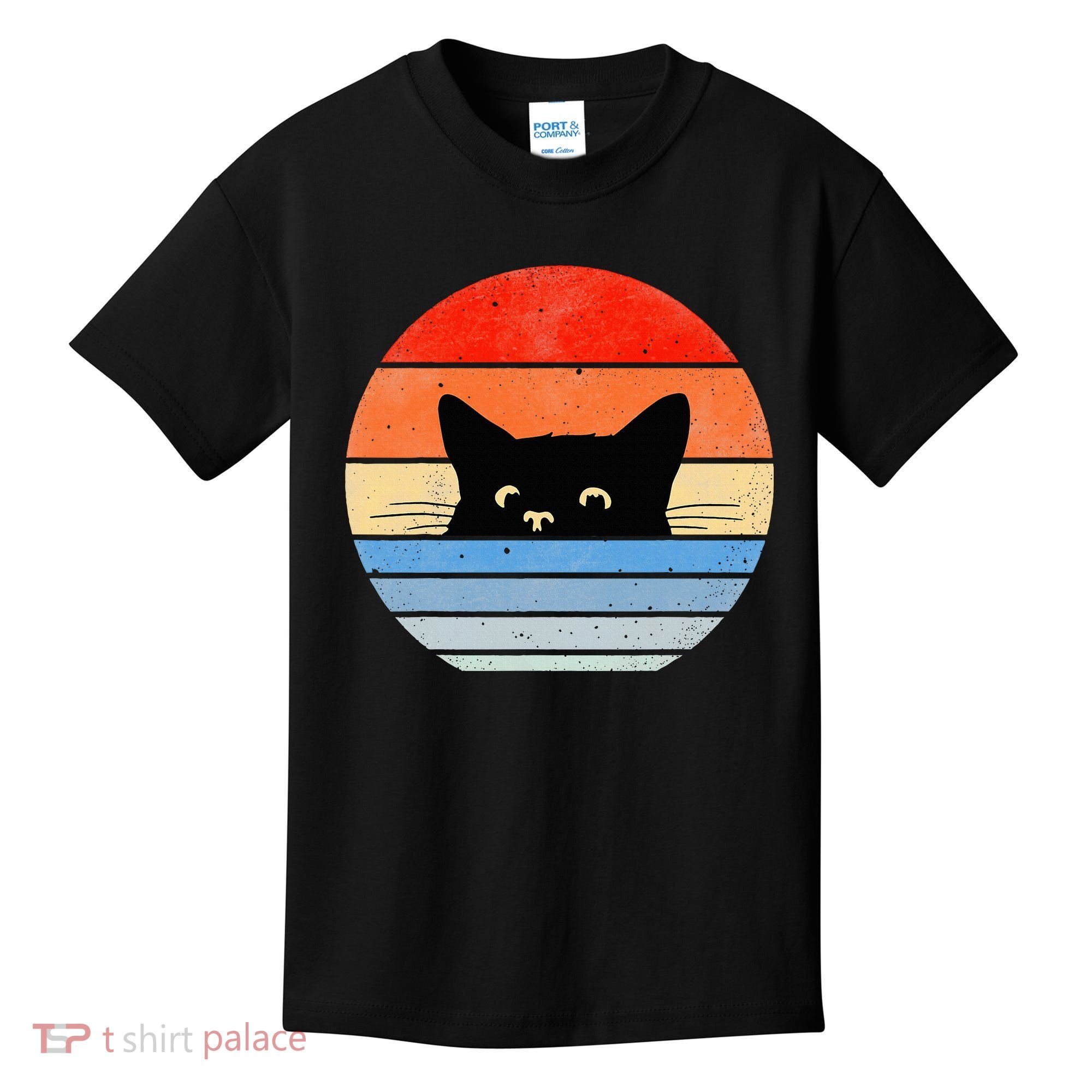 Retro Cat Cat Lover Cat Owner Cute Cat Kids T-Shirt