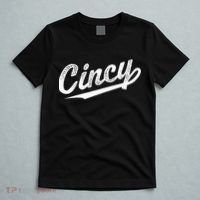 Retro Cincy Cincinnati Ohio Vintage Cursive Script Throwback T-Shirt thumb 5