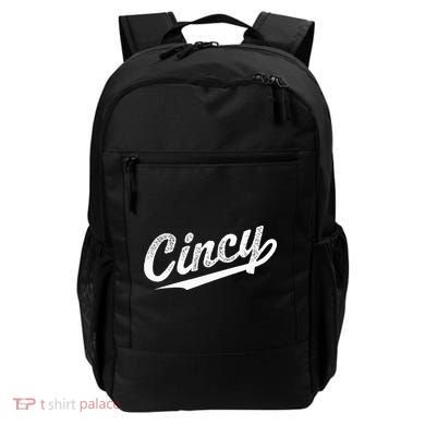 Retro Cincy Cincinnati Ohio Vintage Cursive Script Throwback Backpack