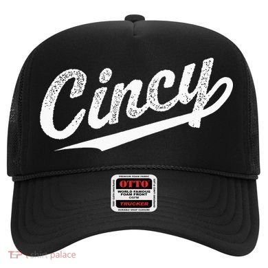 Retro Cincy Cincinnati Ohio Vintage Cursive Script Throwback Hat
