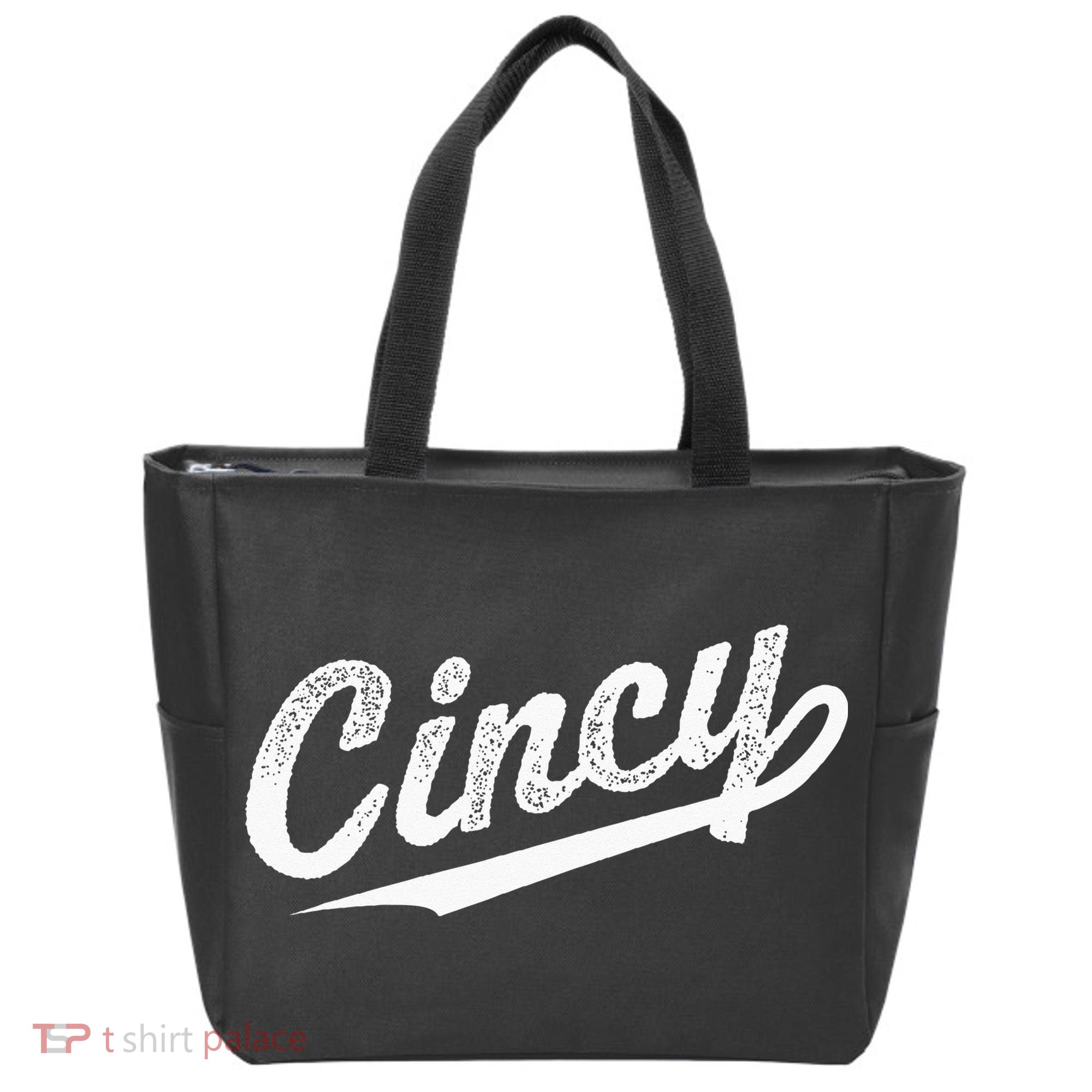 Retro Cincy Cincinnati Ohio Vintage Cursive Script Throwback Tote Bag