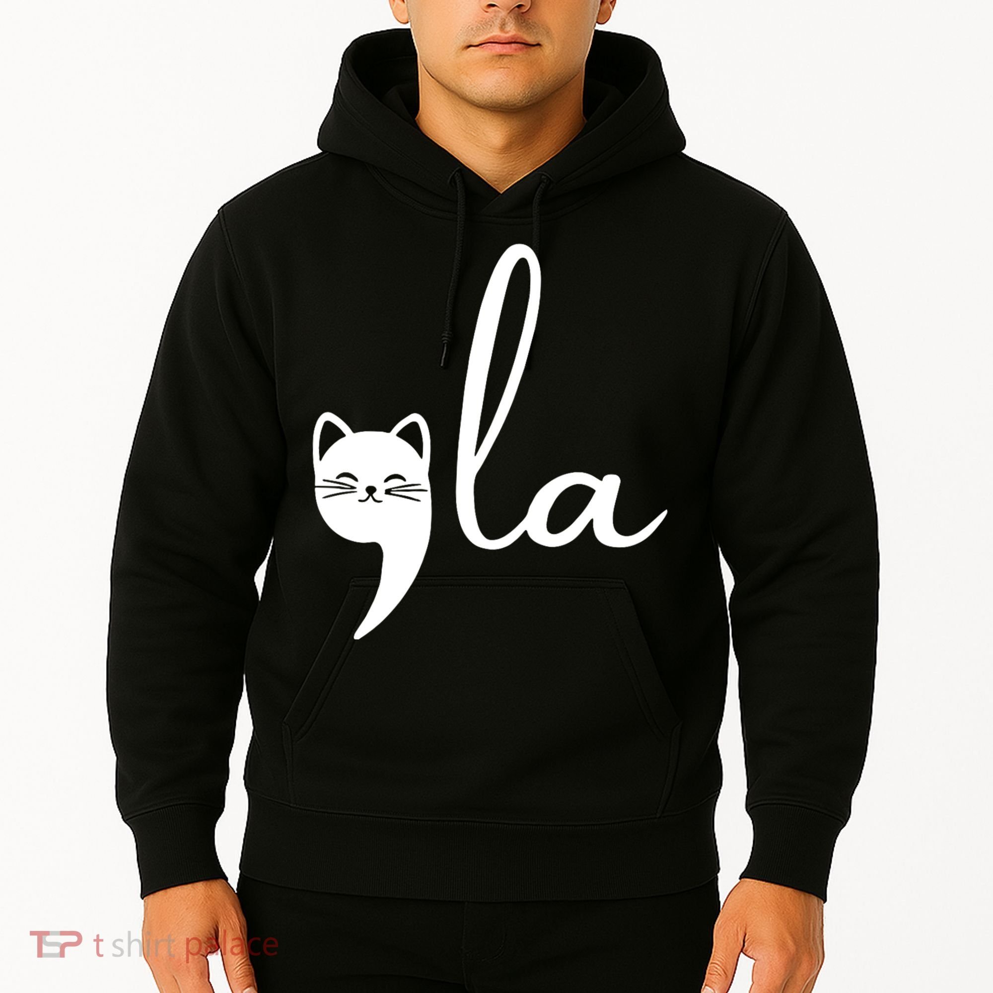 Retro Cat Comma La Kamala Harris For President 2024 Election Hoodie