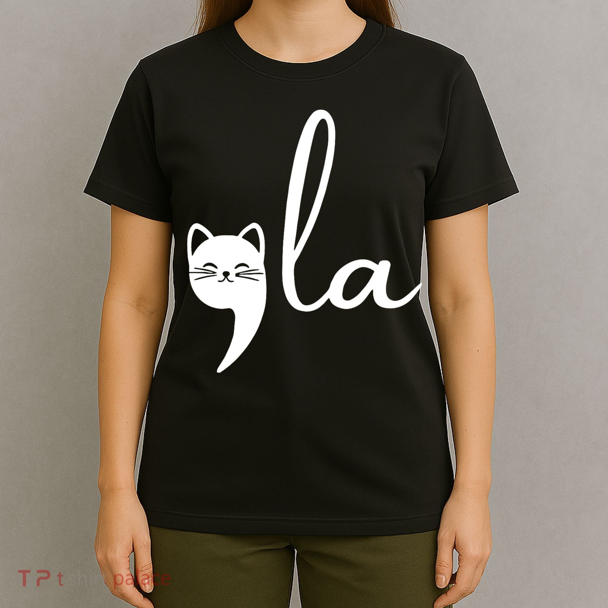 Retro Cat Comma La Kamala Harris For President 2024 Election T-Shirt