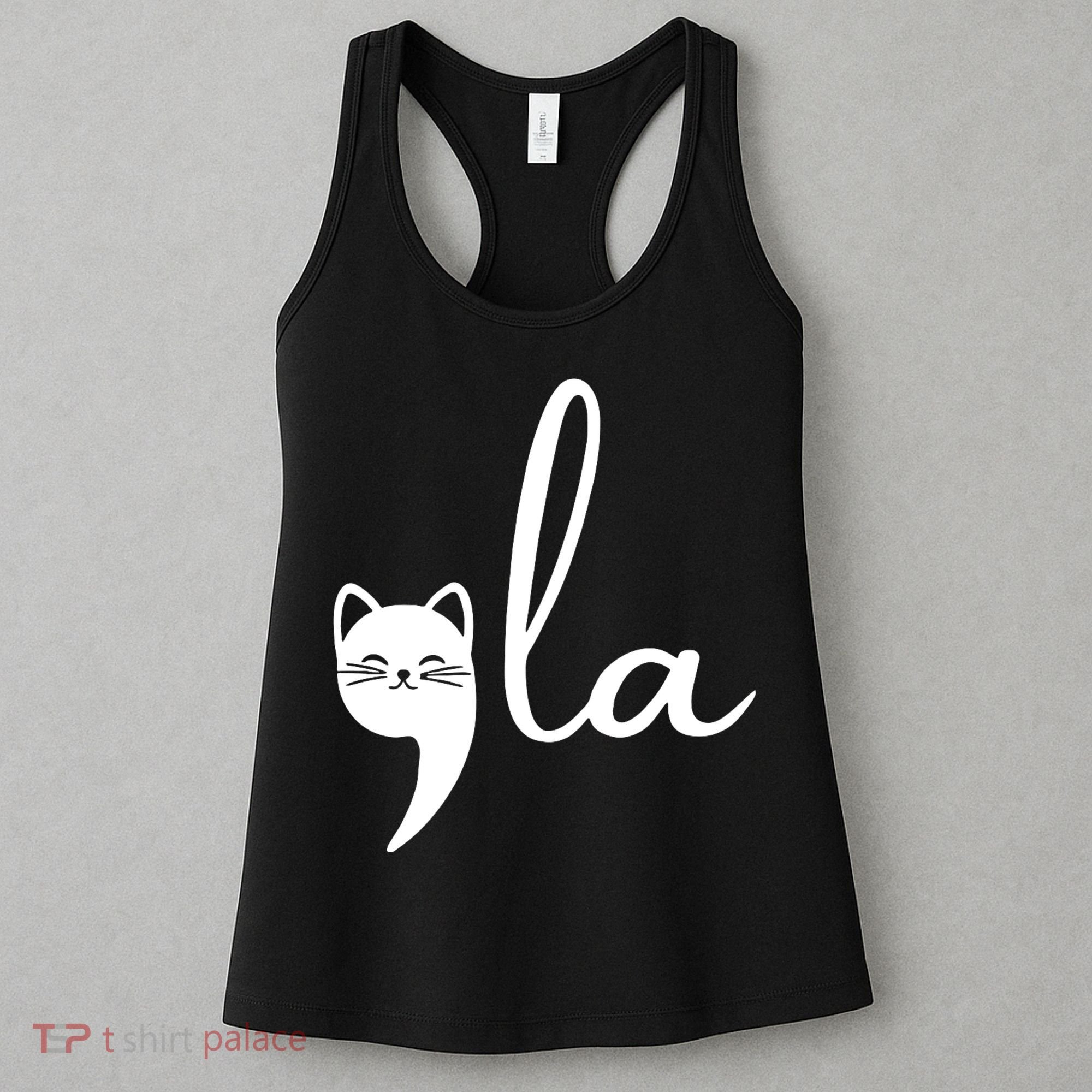 Retro Cat Comma La Kamala Harris For President 2024 Election Women's Tank Top