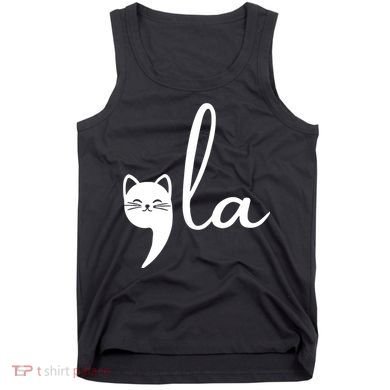 Retro Cat Comma La Kamala Harris For President 2024 Election Tank Top