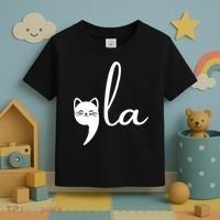 Retro Cat Comma La Kamala Harris For President 2024 Election Toddler T-Shirt thumb 3