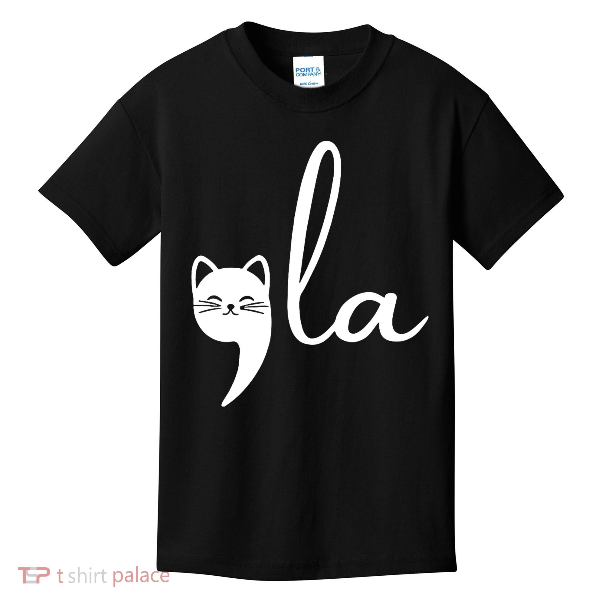 Retro Cat Comma La Kamala Harris For President 2024 Election Kids T-Shirt