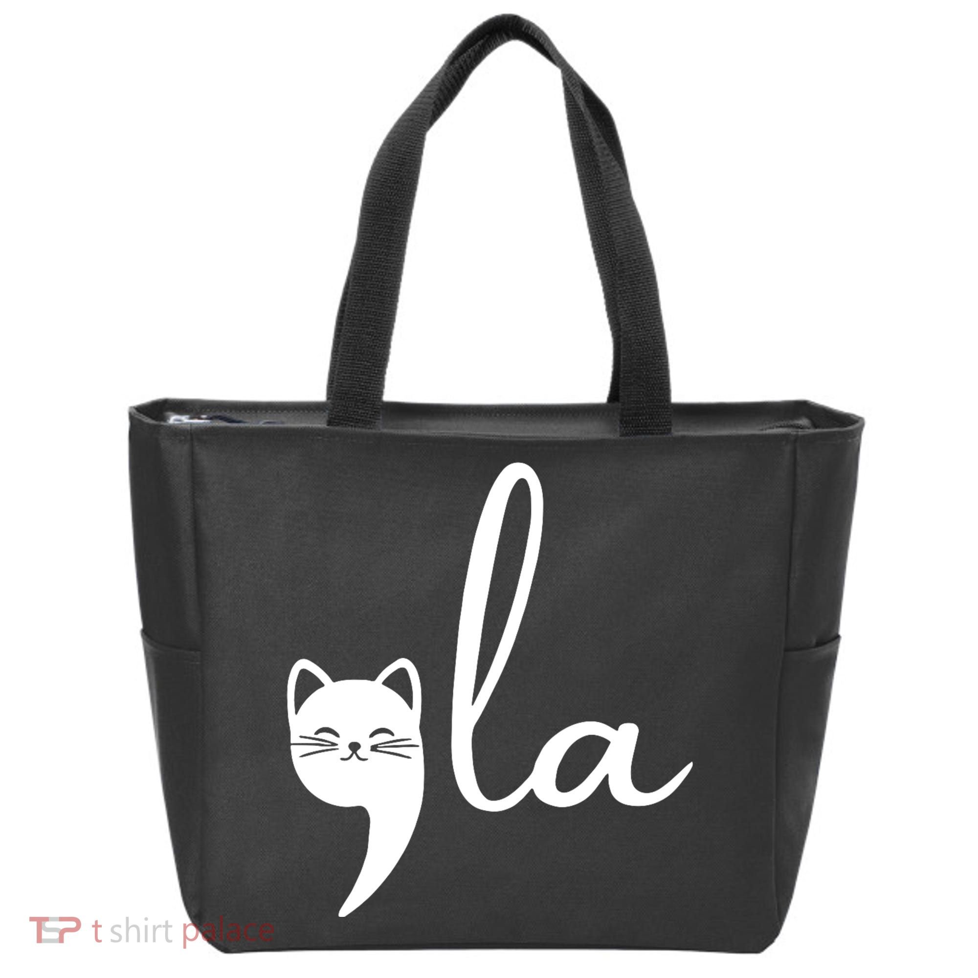 Retro Cat Comma La Kamala Harris For President 2024 Election Tote Bag