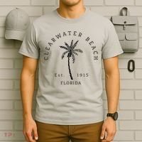 Retro Cool Clearwater Beach Original Florida Beaches T-Shirt thumb 6