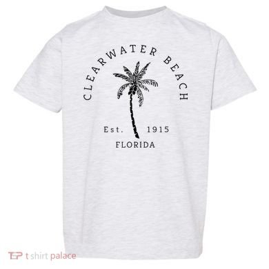 Retro Cool Clearwater Beach Original Florida Beaches Toddler T-Shirt