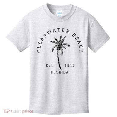 Retro Cool Clearwater Beach Original Florida Beaches Kids T-Shirt