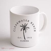Retro Cool Clearwater Beach Original Florida Beaches Coffee Mug thumb 1