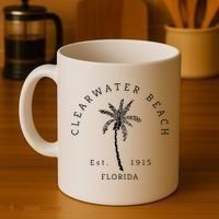 Retro Cool Clearwater Beach Original Florida Beaches Coffee Mug thumb 4