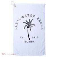 Retro Cool Clearwater Beach Original Florida Beaches Golf Towel thumb 0