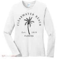 Retro Cool Clearwater Beach Original Florida Beaches Women's Long Sleeve Shirt thumb 0