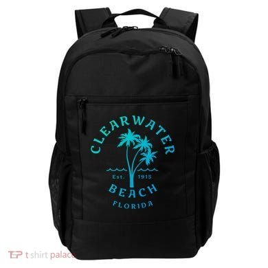 Retro Cool Clearwater Beach Original Florida Beach Palm Tree Gift Backpack