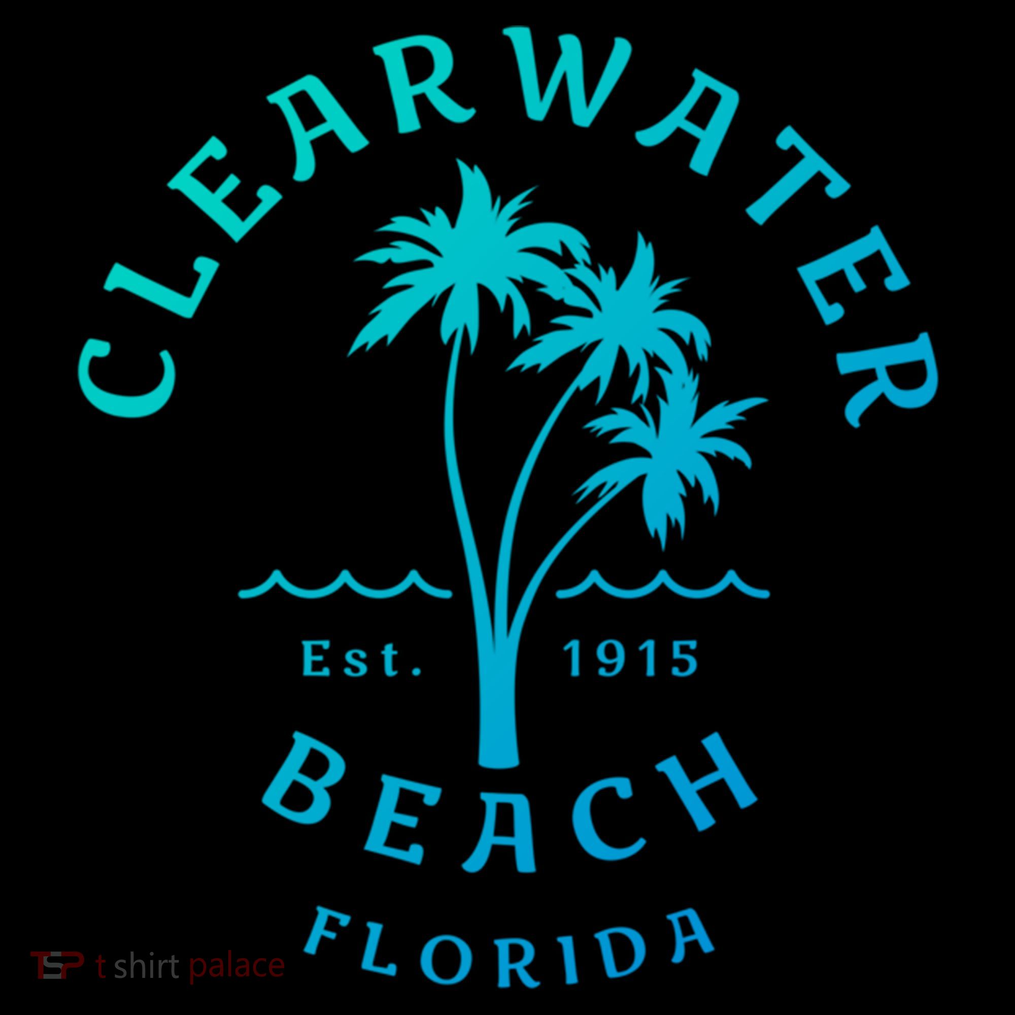 Retro Cool Clearwater Beach Original Florida Beach Palm Tree Gift Coffee Mug