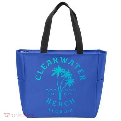 Retro Cool Clearwater Beach Original Florida Beach Palm Tree Gift Tote Bag