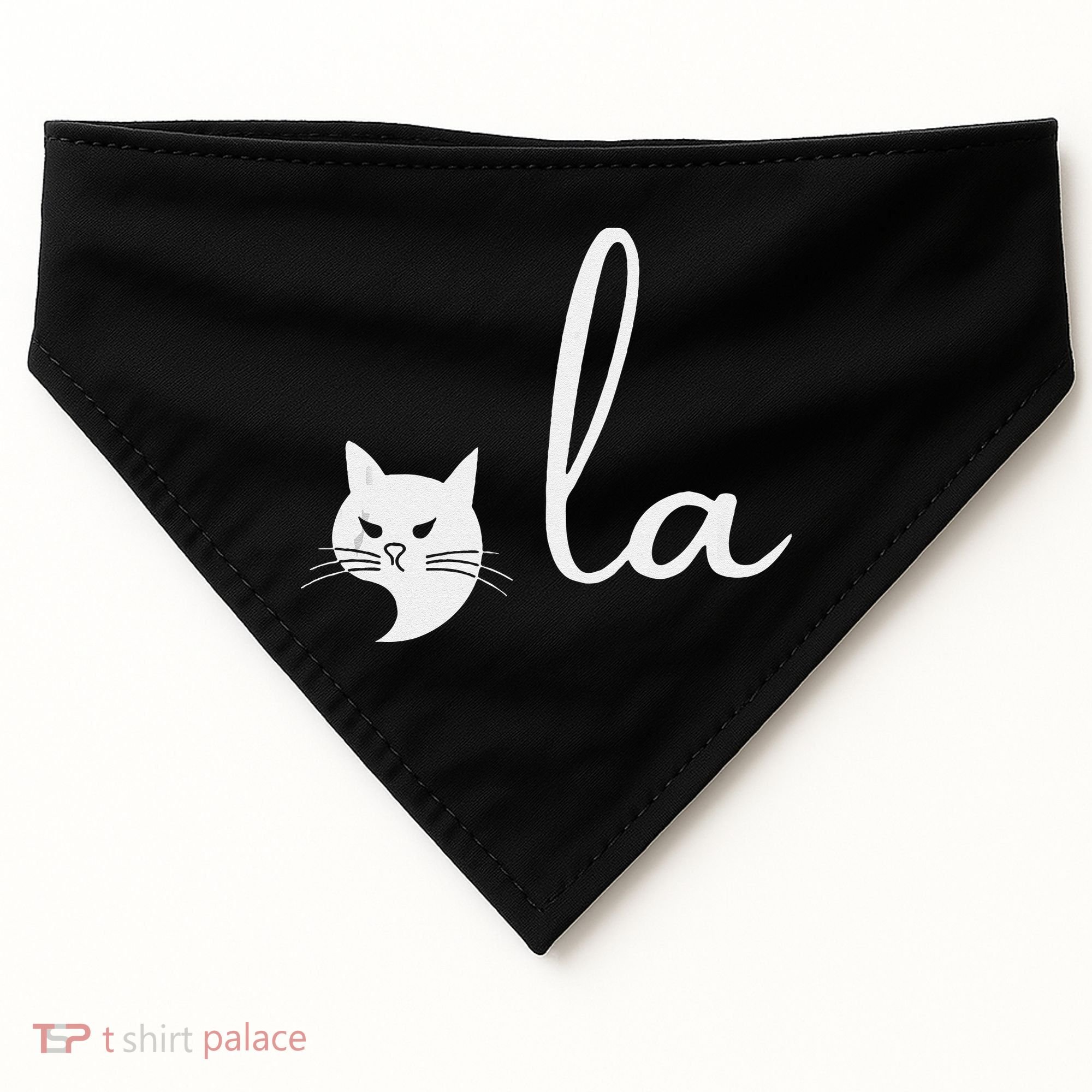 Retro Cat Comma La Kamala Harris For President 2024 Election USA-Made Doggie Bandana