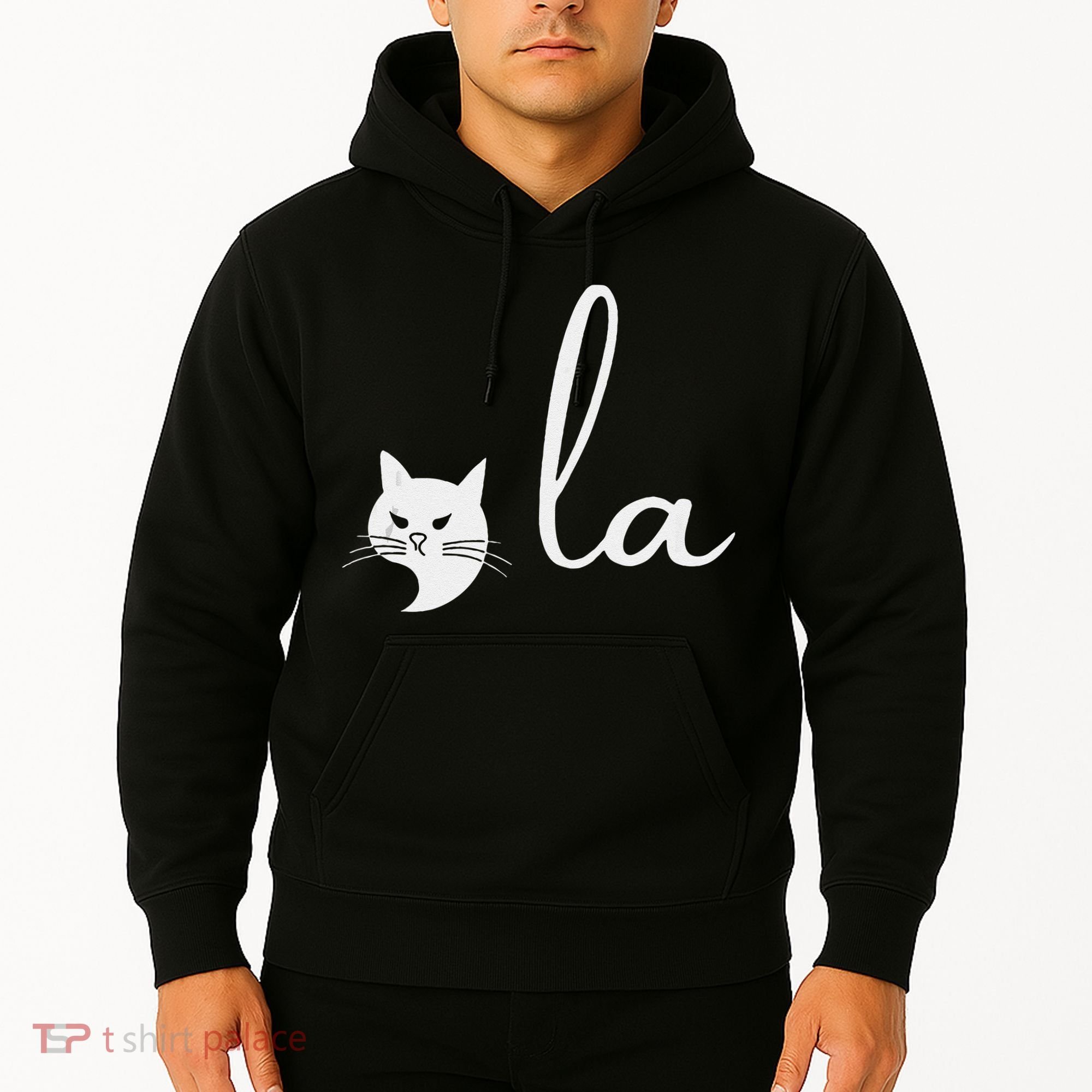 Retro Cat Comma La Kamala Harris For President 2024 Election Hoodie