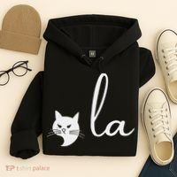 Retro Cat Comma La Kamala Harris For President 2024 Election Hoodie thumb 4