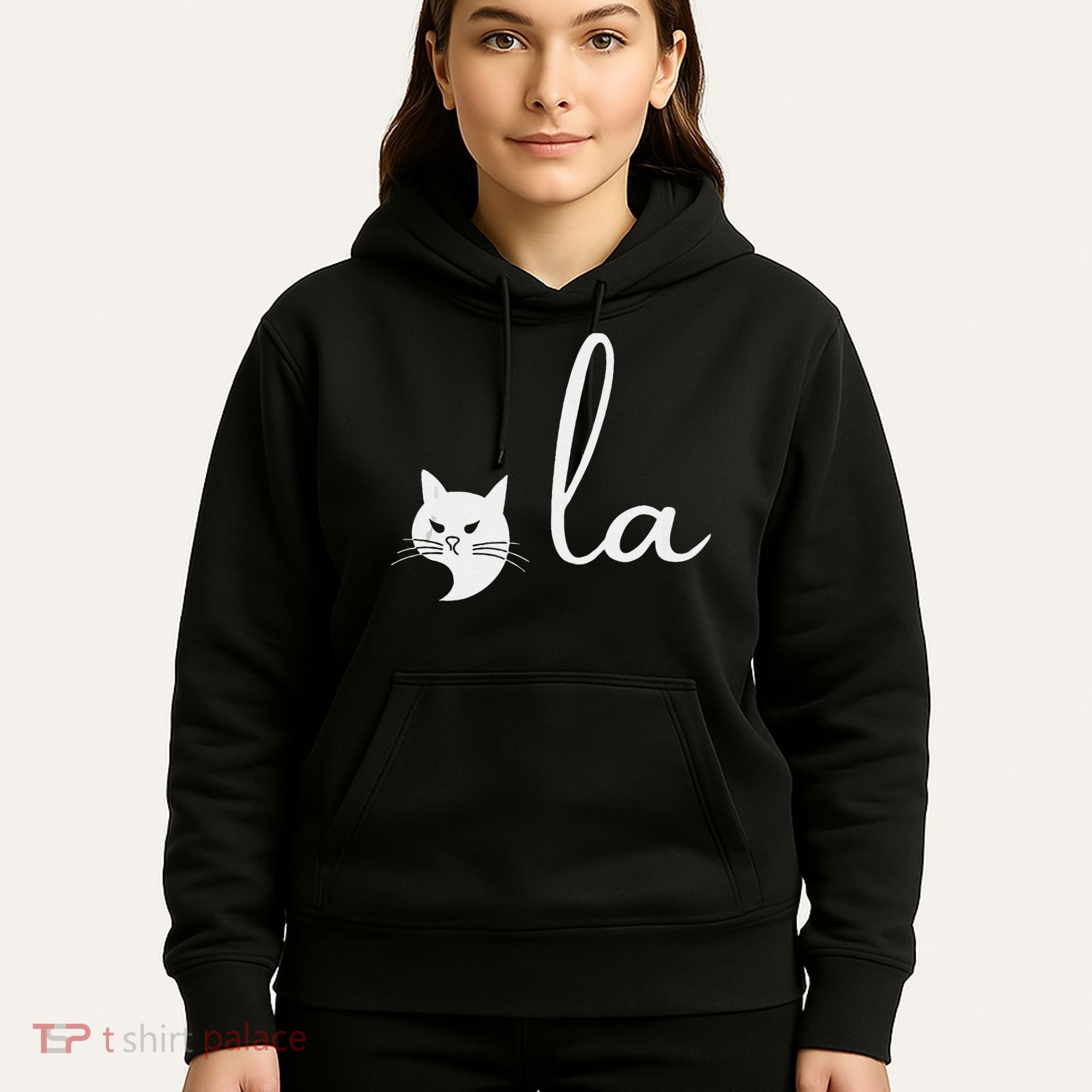 Retro Cat Comma La Kamala Harris For President 2024 Election Hoodie