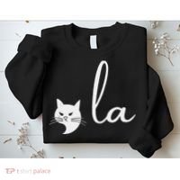 Retro Cat Comma La Kamala Harris For President 2024 Election Sweatshirt thumb 2