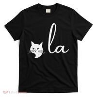Retro Cat Comma La Kamala Harris For President 2024 Election T-Shirt thumb 0